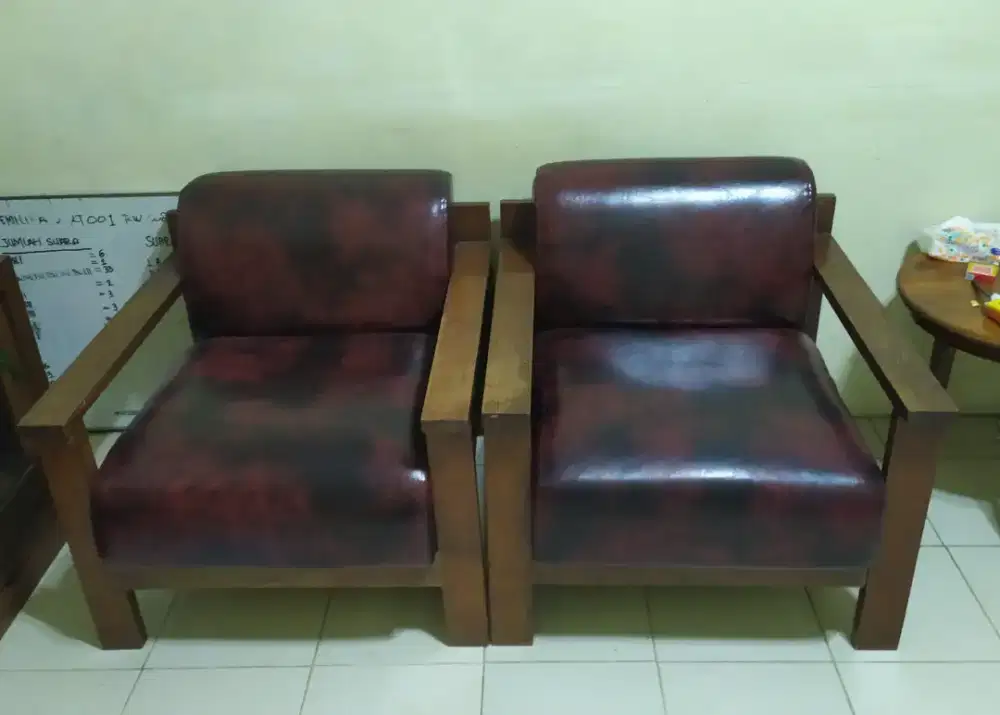 2 kursi jati lama