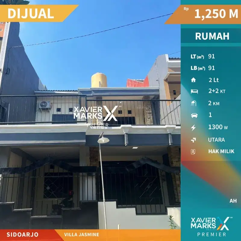 DIJUAL RUMAH di Perumahan Villa Jasmin - Sidoarjo