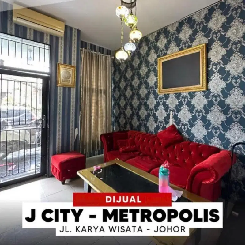 Jual rumah dua lantai komplek J-City cluster J-Metropolis medan johor