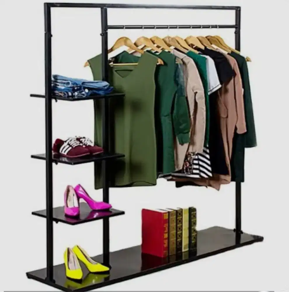 Gawang Baju Display (Hitam)