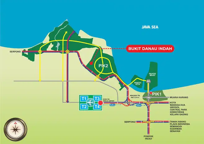 Jual Kavling Bukit Danau Indah Pik 2, Murah