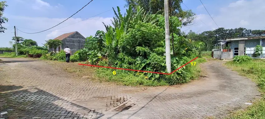 Tanah murah Losari Singosari Malang dijual cpt B.U Pol SHM Posisi Hook