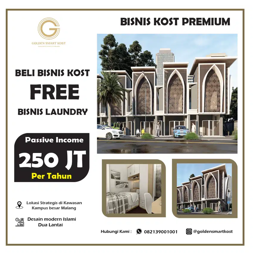 DIJUAL RUMAH KOST NYAMAN DEKAT KAMPUS UB, UIN, UM