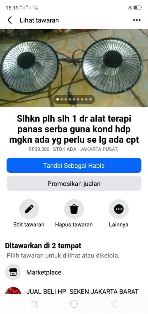 Slhkn plh slh 1 dr alat terapi panas serba guna kond msh spt baru deh