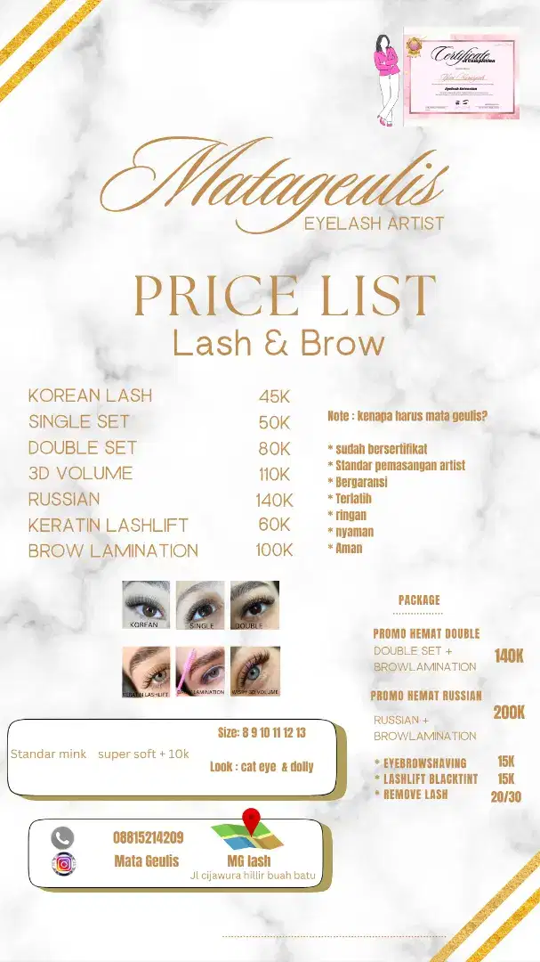 eyelash extension ( home service)