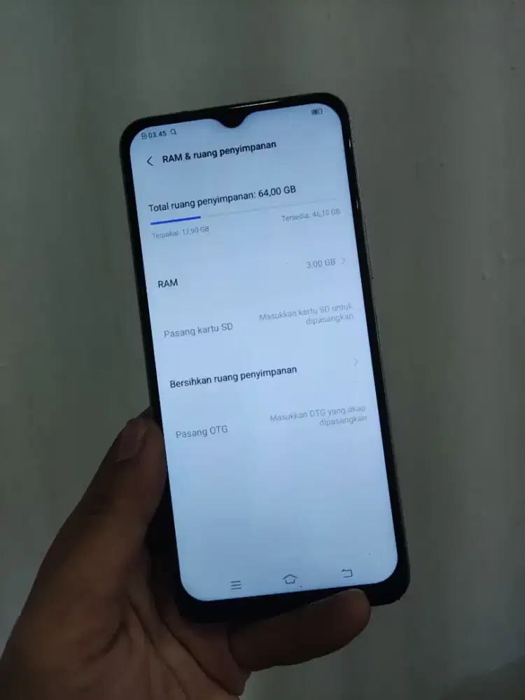Vivo y20i 3/64 hp casan