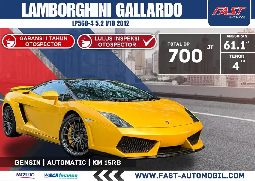 LAMBORGHINI GALLARDO LP560-4 5.2L V10 2012 LOW KM.15RB #F3ST