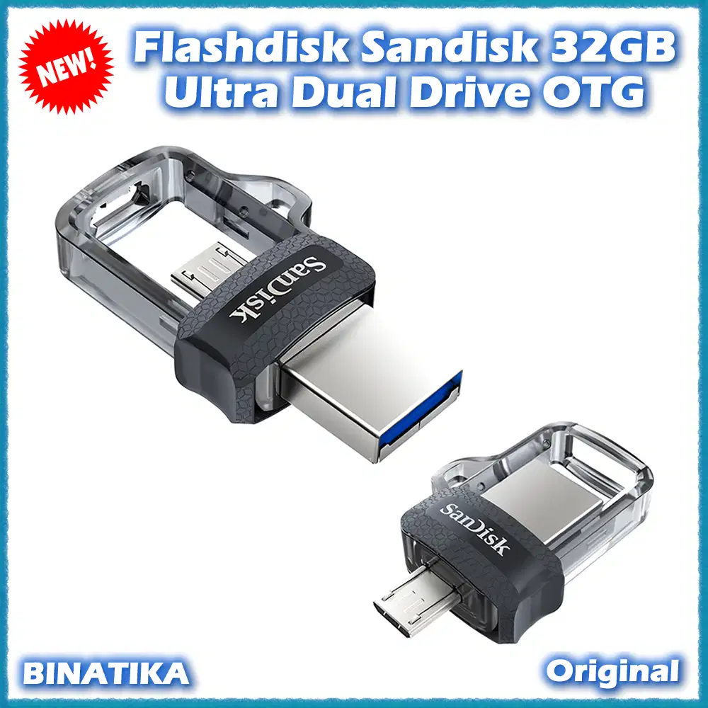 Original Flashdisk Sandisk OTG 32GB Dual USB Drive 3.0