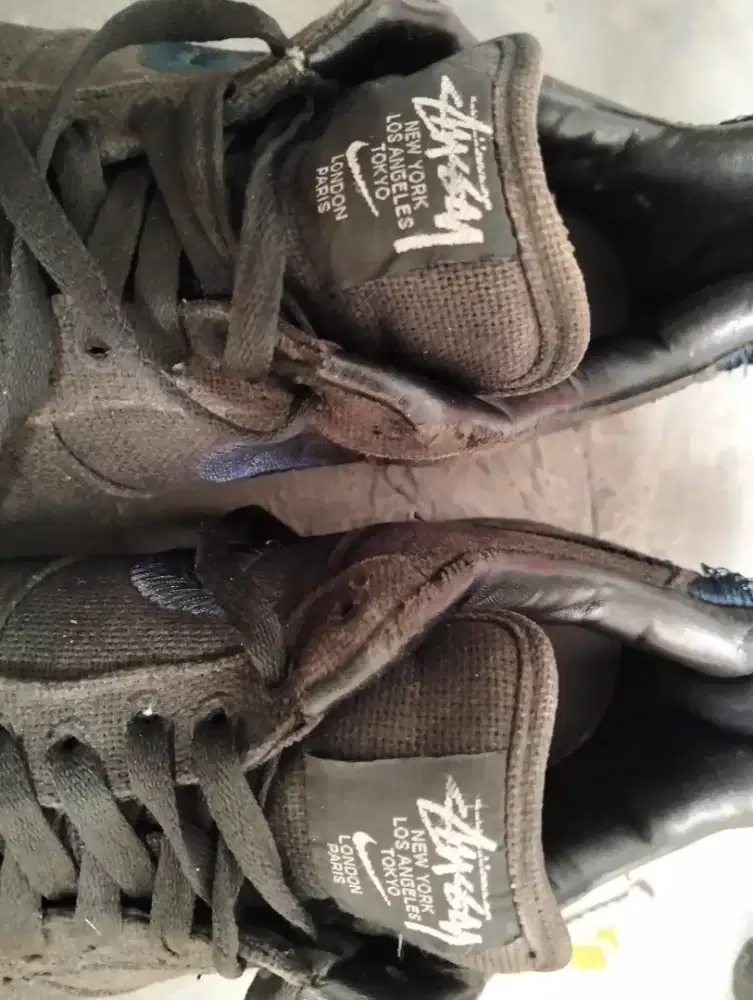 Jual sepatu bekas Stussy x Nike Air Force 1 Low Stüssy Black