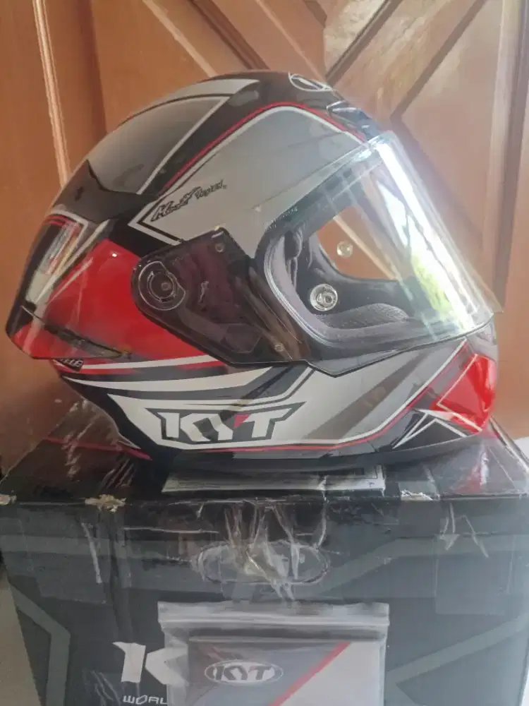 Helm kyt tt course tourist red fluo