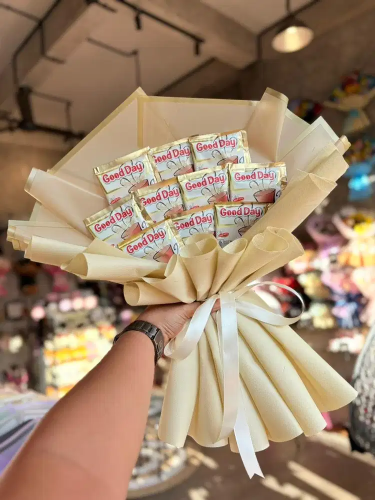Buket Bouquet Kopi Snack Kado Hadiah Gift Wisuda Ultah Anniversary