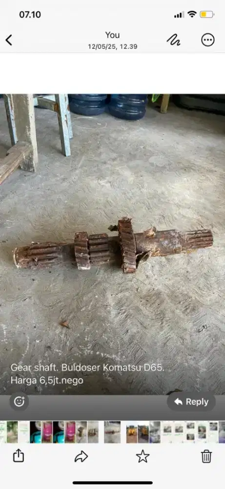 Gear Shaft Sparepart Buldozer Dozer