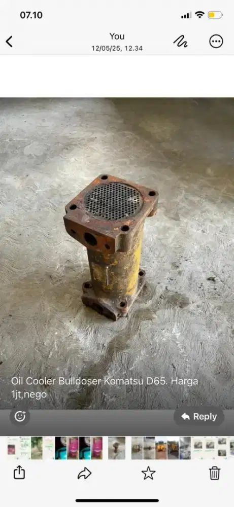 Oil Cooler Sparepart Buldozer Dozer