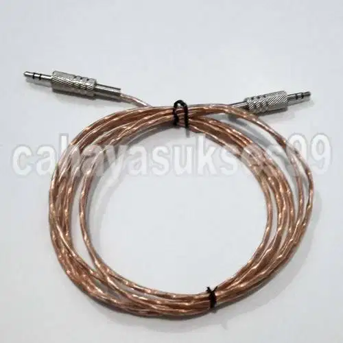 Kabel Audio Connector 2 Meter Cable Speaker Konektor Music Stereo Male