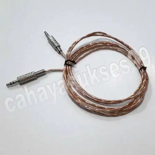 Kabel Audio Connector 2 Meter Cable Speaker Konektor Music Stereo Male