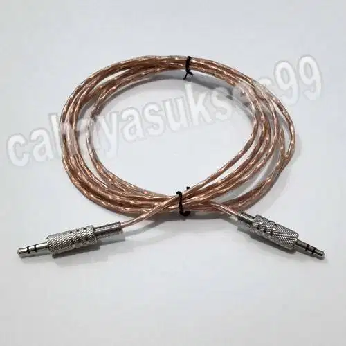 Kabel Audio Connector 2 Meter Cable Speaker Konektor Music Stereo Male