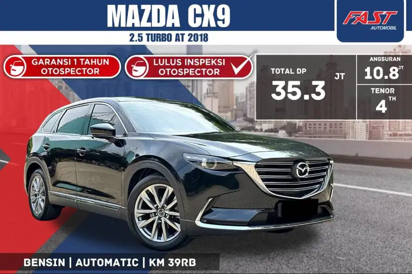 MAZDA CX9 2018 2.5 TURBO SUNROOF LOW KM.39RB & PAJAK PANJANG #F3ST