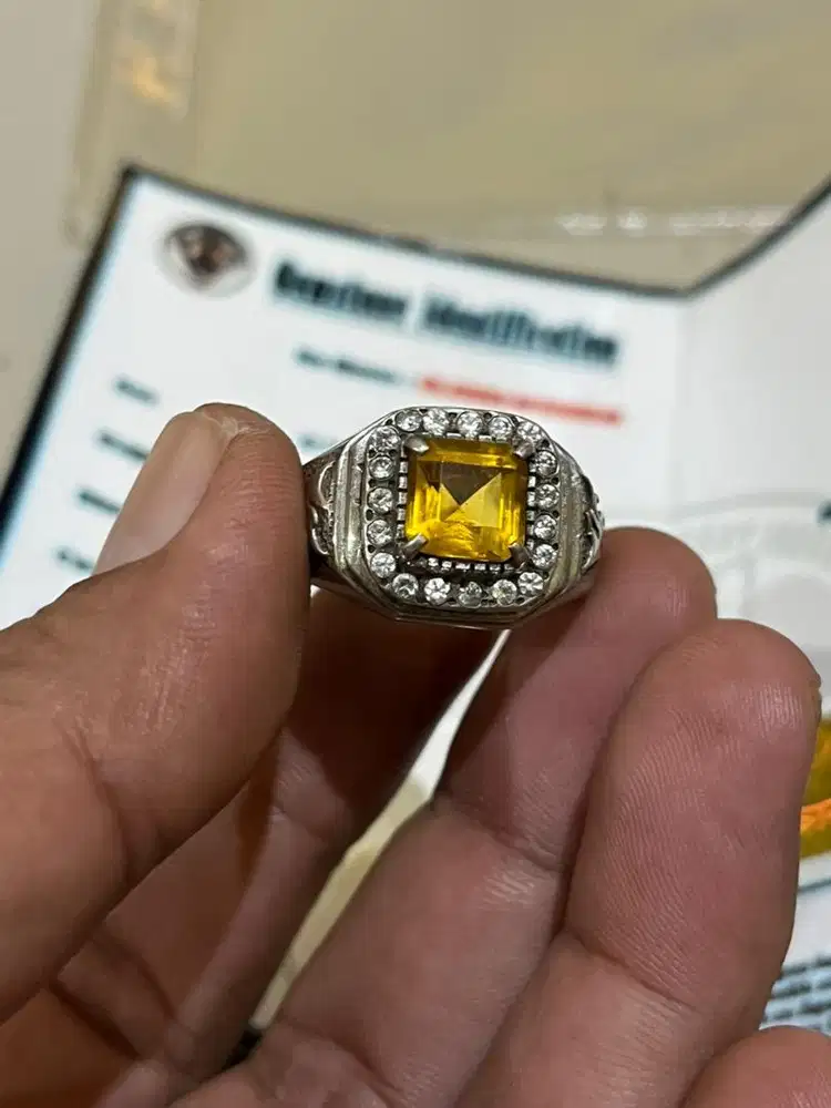 Akik batu citrine natural