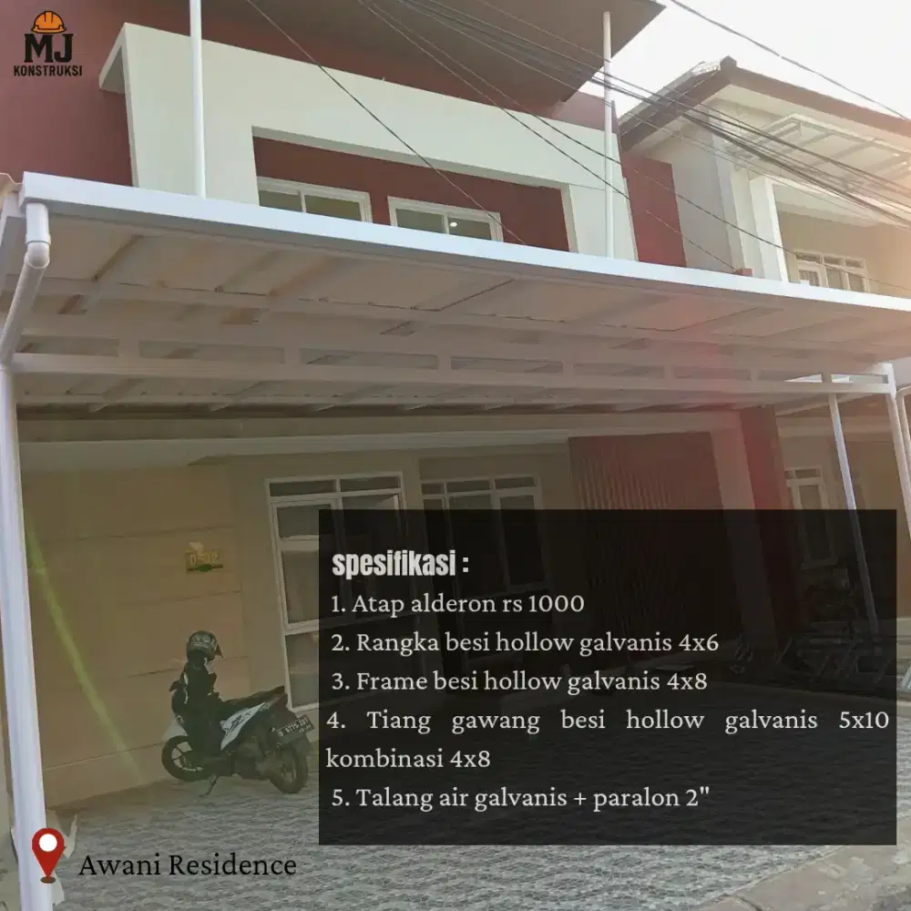 Kanopi Minimalis atap Alderon