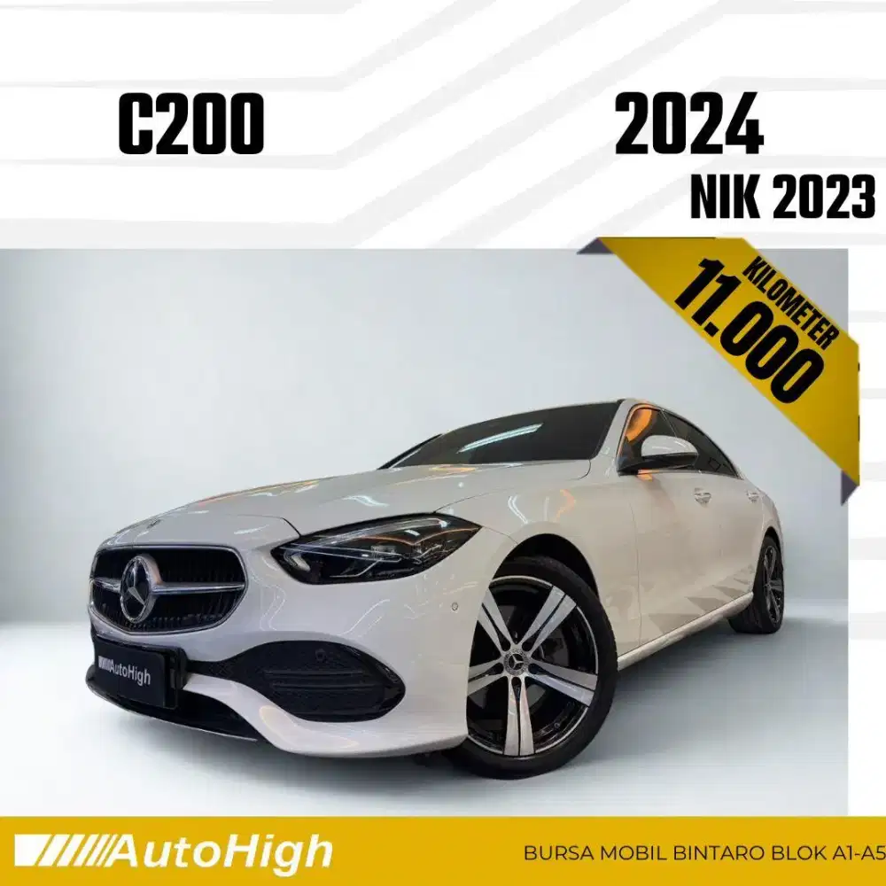 DP10% [Km11.000] C200 Avantgarde 2023 White Reg 2024 #AUTOHIGH