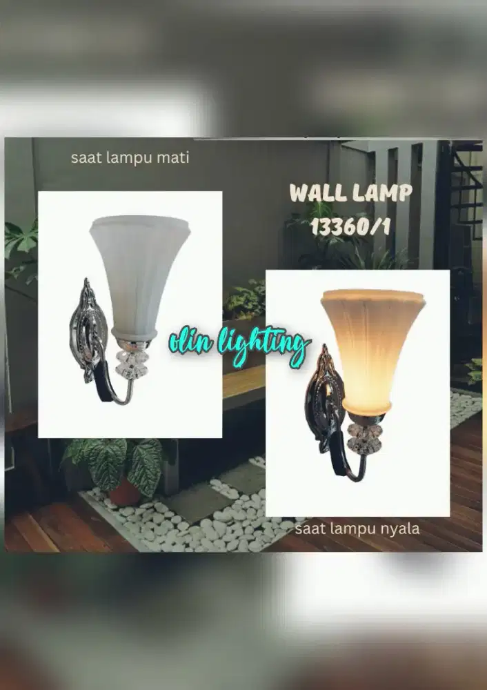 lampu dinding kaca
