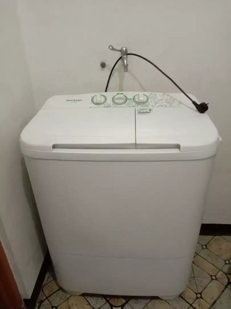 Mesin cuci sharp 2 tabung