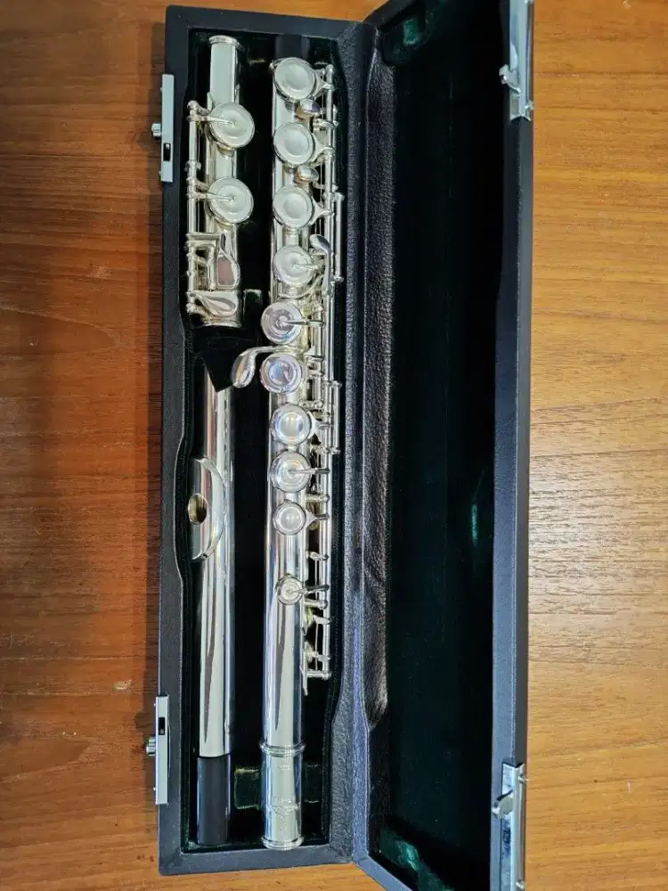 Pearl pf525e silver flute alat musik