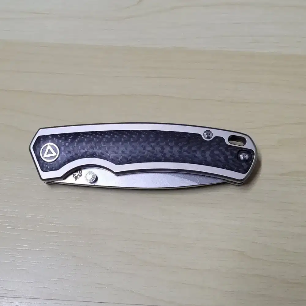 QSP puddin titanium carbon knife pisau lipat