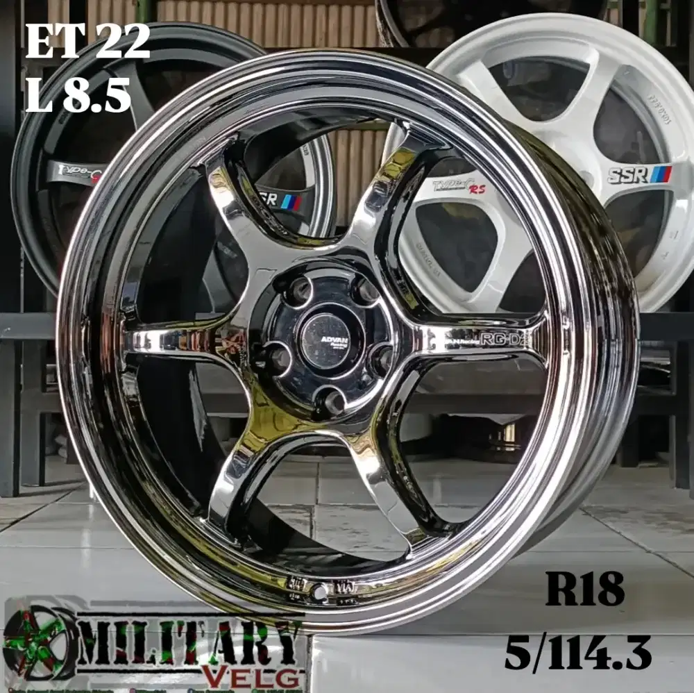 Advan RG-D2 Flowforming R18 Blackchrome