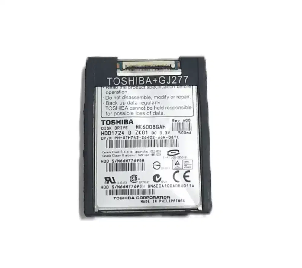 Hardisk Laptop Dell Latitude D420 D430 Original Second Normal Tested