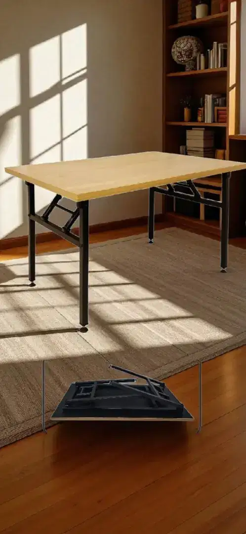 Meja makan lipat  cafe 120x60