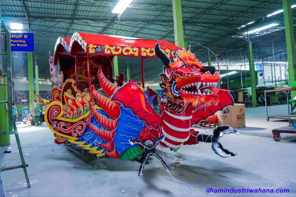 odong kereta kencana naga mesin viar tosa dan mobil