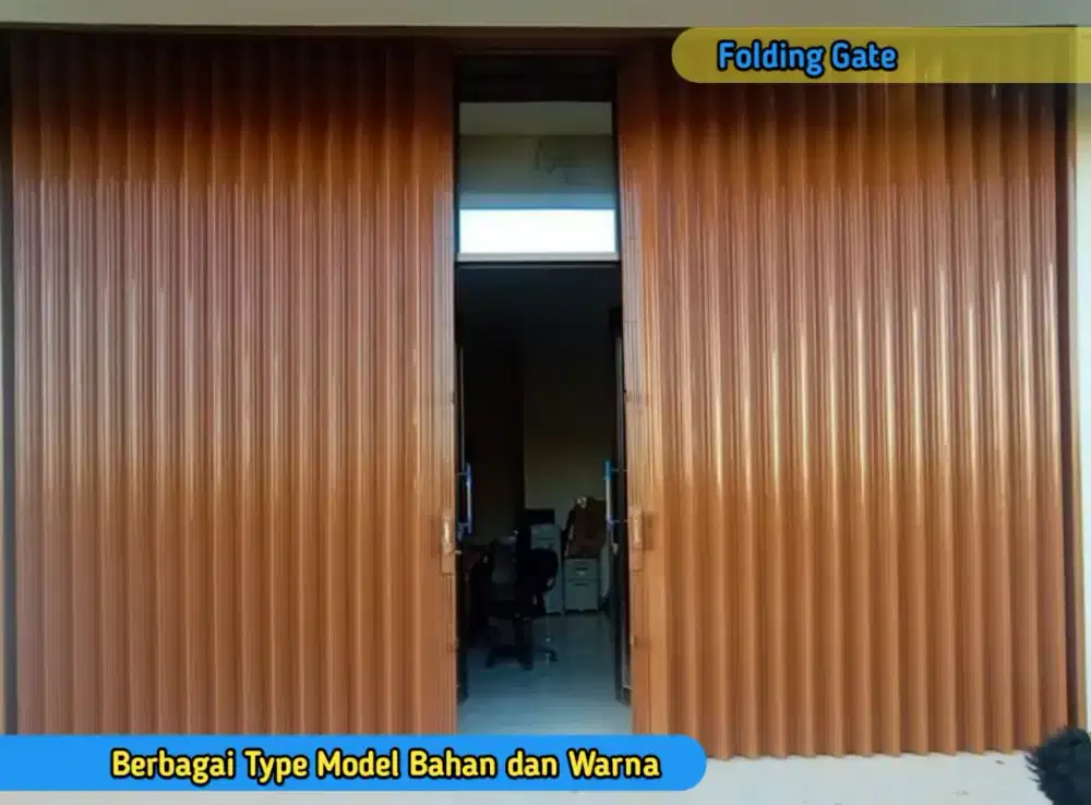 Gerbang Pintu Garasi Warung Minimarket Apotek Klinik Toko Folding Gate