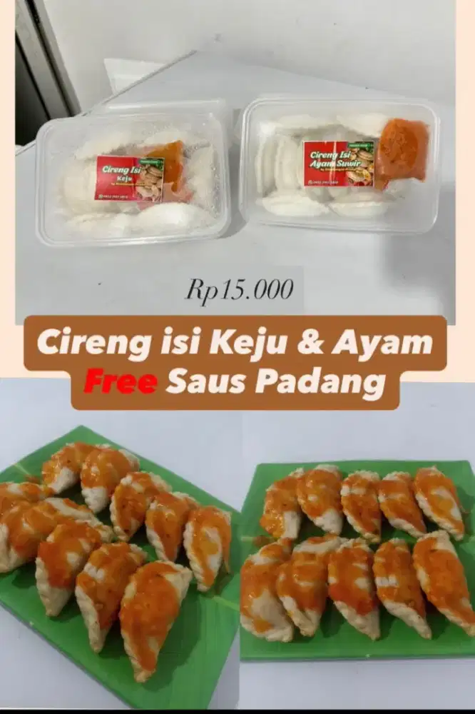 Frozen Food Cireng Isi Free Saus Padang