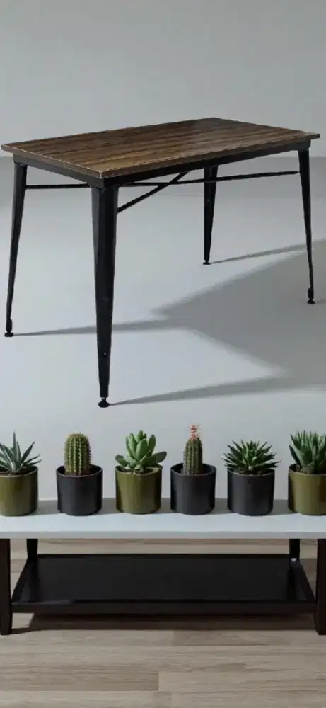 Meja cafe ukuran 120x60