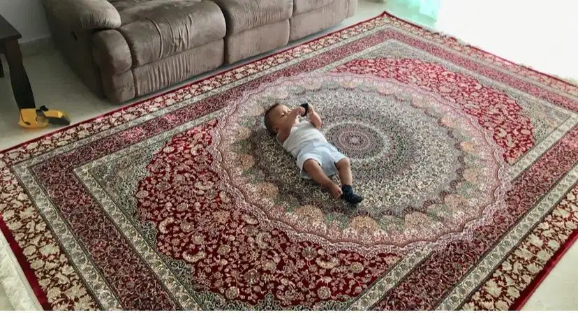 PRELOVED Karpet permadani silk middle east