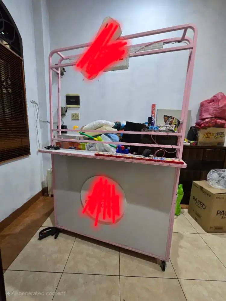 Booth makanan minuman gerobak