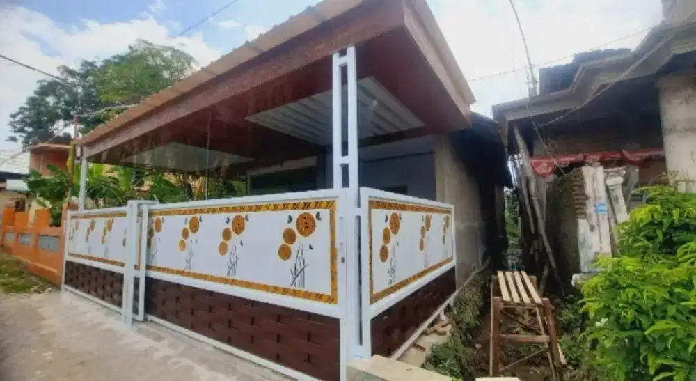 Pintu pagar laser cutting mewah