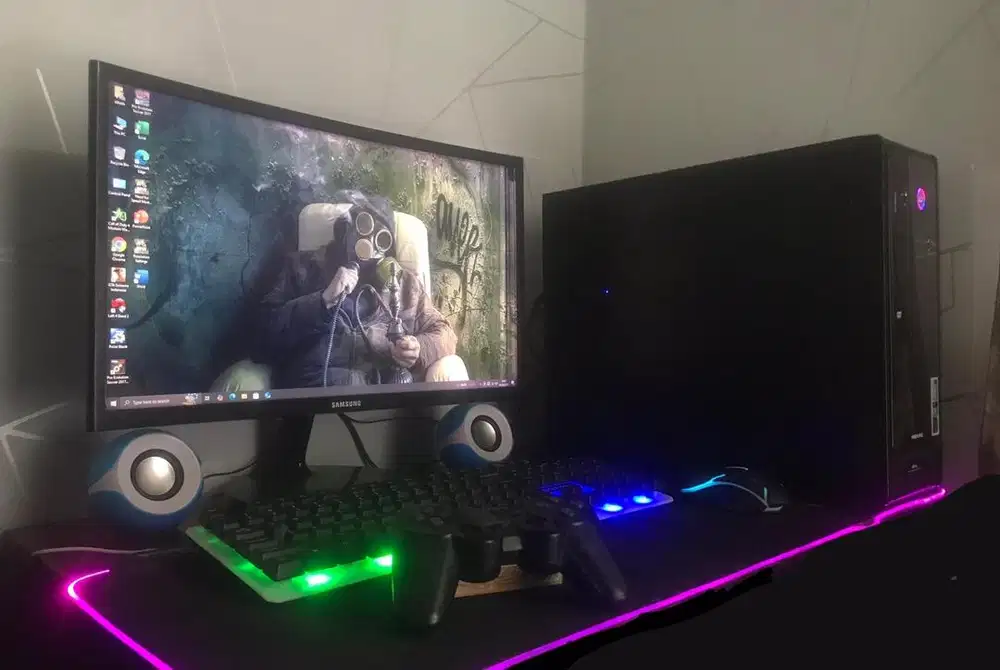 pc komputer gaming dan editing fullset