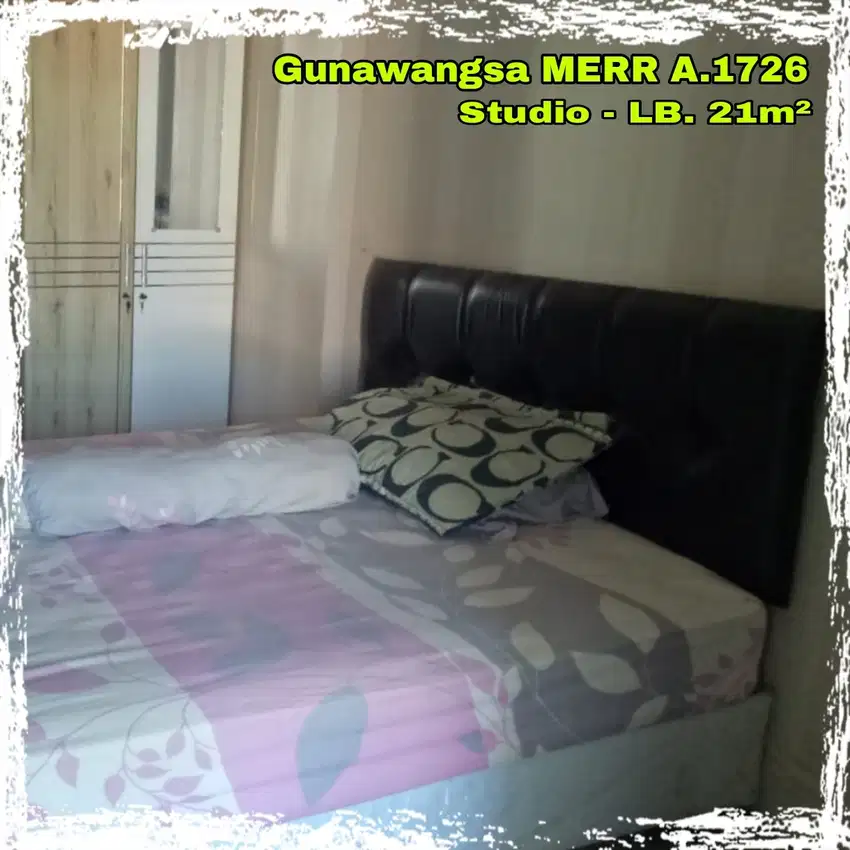 JUAL apartemen GUNAWANGSA MERR A1726 type studio siap huni