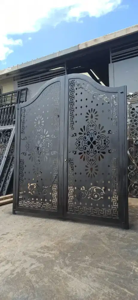 Bengkel las Lampung tralis kanopi pintu pagar gerbang tangga