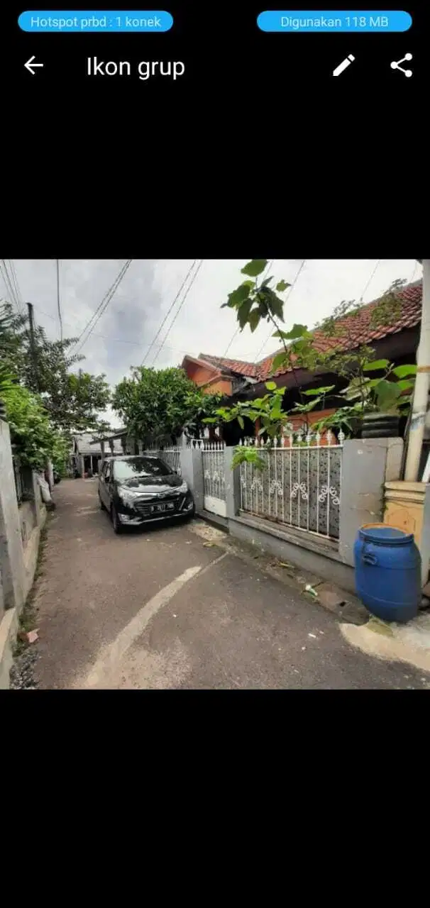 Dijual cepat rumah luas di pondok kelapa