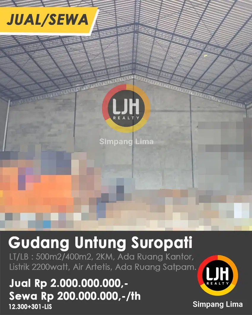 Dijual Gudang Baru Siap Pakai Dekat Kawasan Industri Semarang Barat