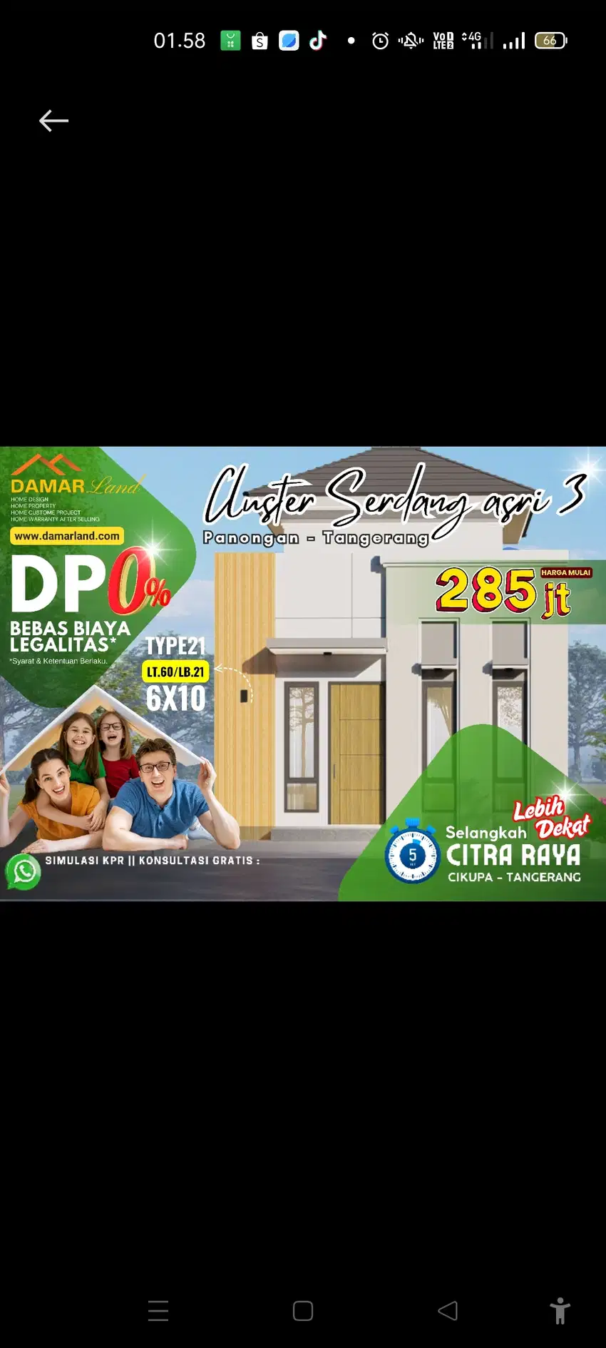 Rumah murah siap huni d CITRA RAYA Tangerang