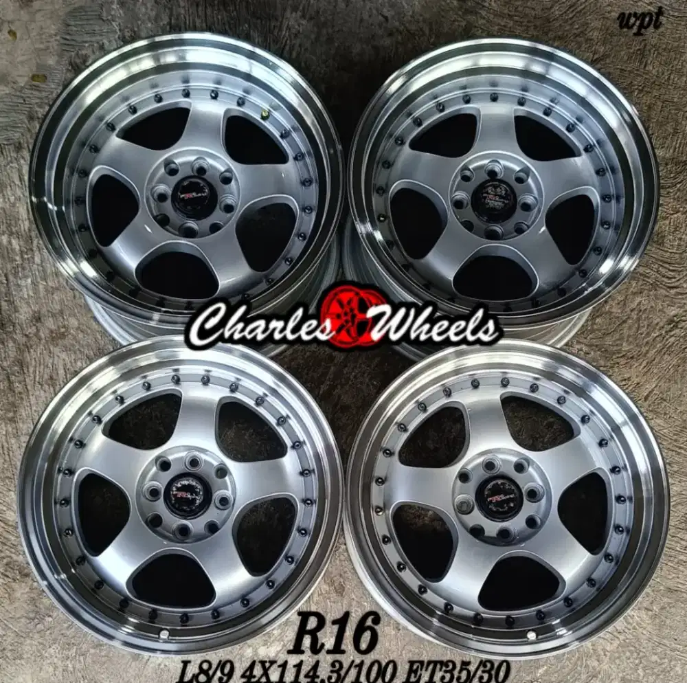 Jual velg wm r16 4x100 4x114,3 avanza xenia jazz yaris dll