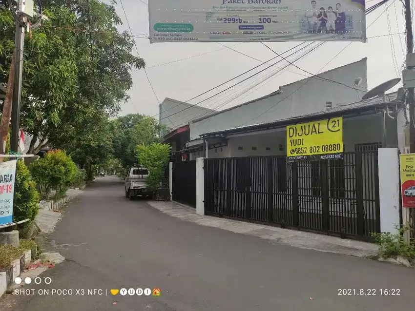 Rumah siap huni akses jalan lebar dekat Grage City Mall