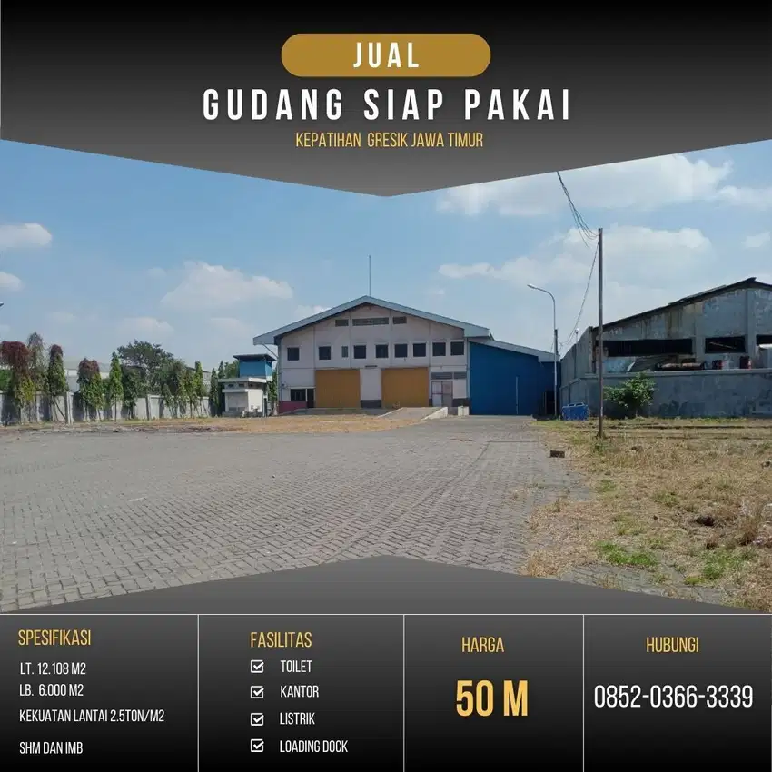 Dijual Gudang loading dock Kepatihan - Benowo Surabaya The EdGe