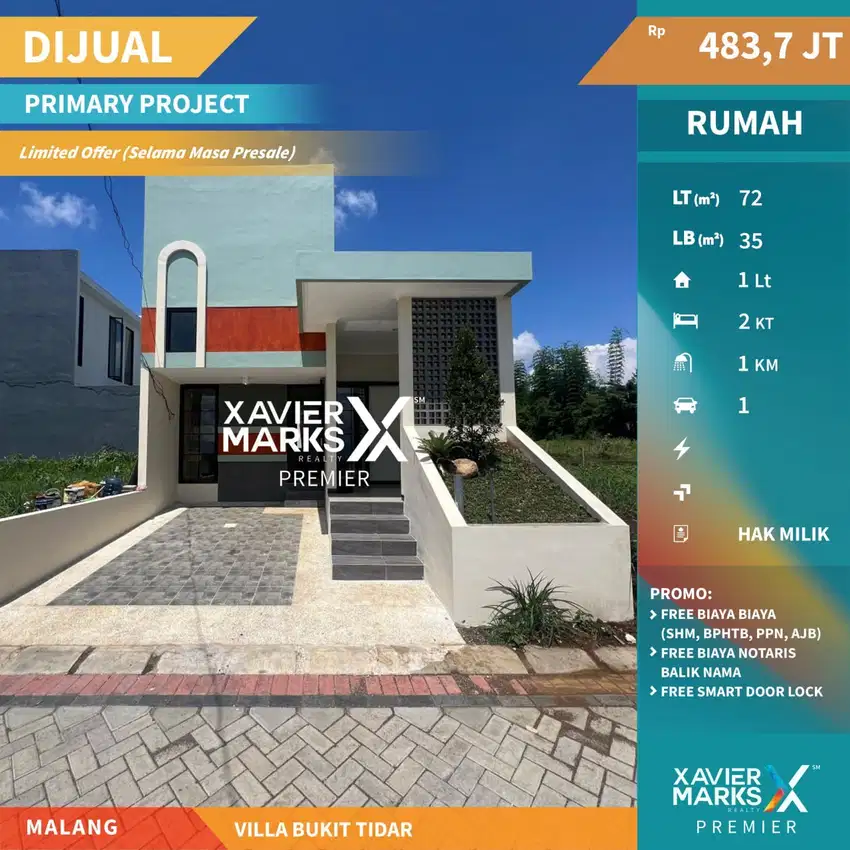 Dijual Rumah Baru Termurah di Villa Bukit Tidar Malang