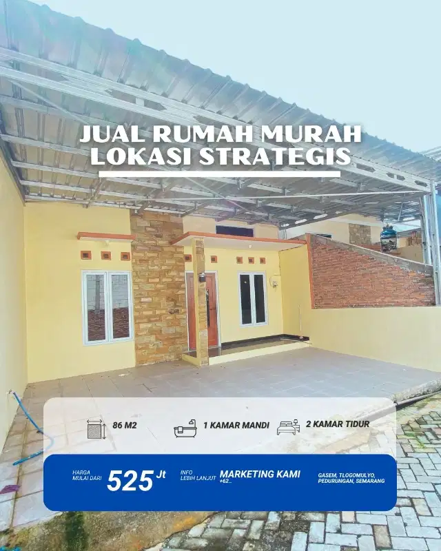RUMAH SIAP HUNI DI TLOGOMULYO SEMARANG