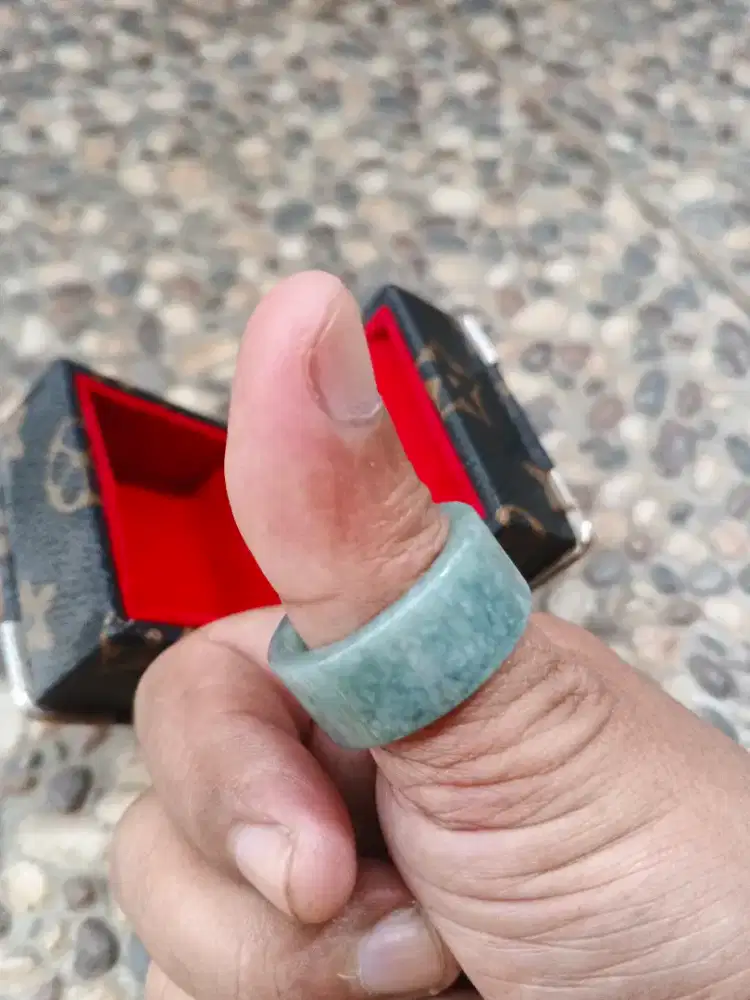 Cincin Giok Motif Kirin Kesehatan